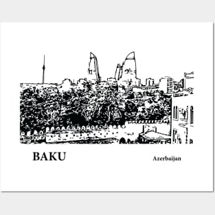 Baku Azerbaijan Posters and Art